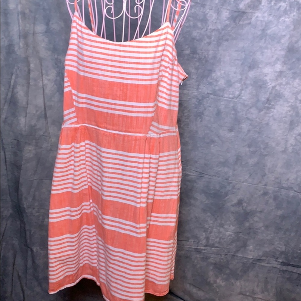 Old Navy orange striped sundress